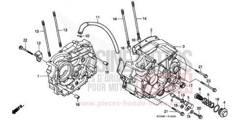 CARTER MOTEUR (1) CG125W de 1998